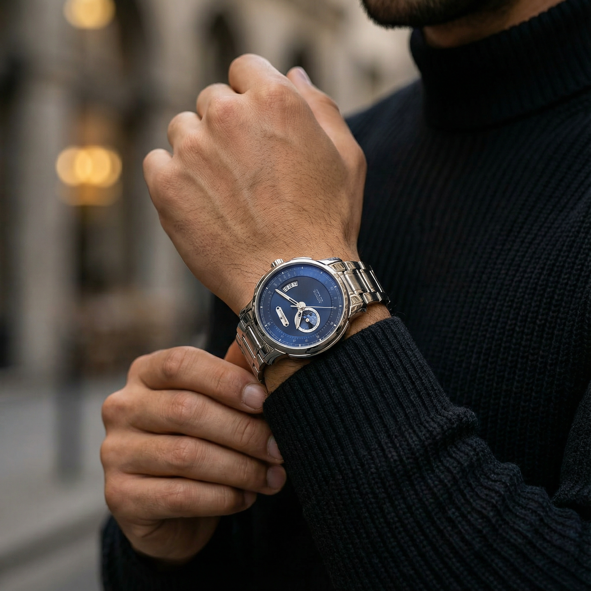 Automatic Men's Watch | DATE-MASTER 42mm  | Japanese movement |  Sapphire Crystal  |  Waterproof