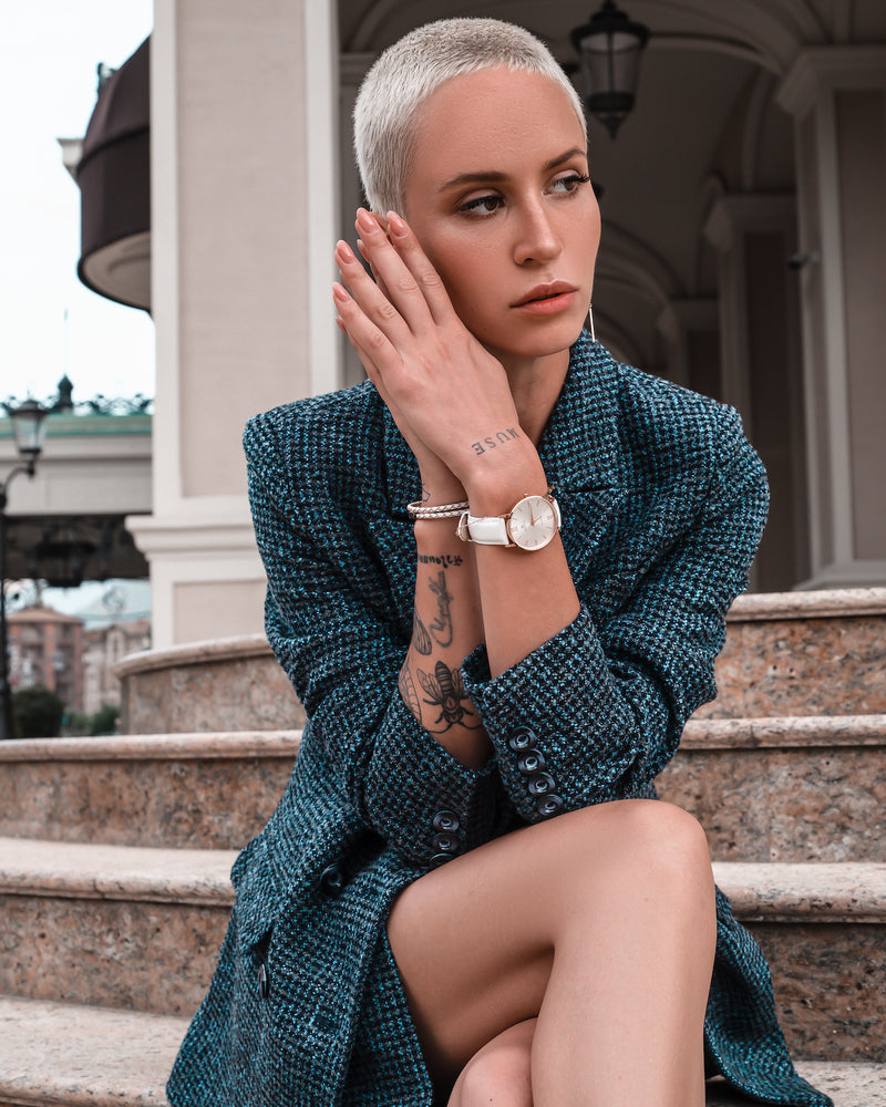 Masistes Classic en-Maille – 36 mm Swiss Quartz Watch – Rose Gold