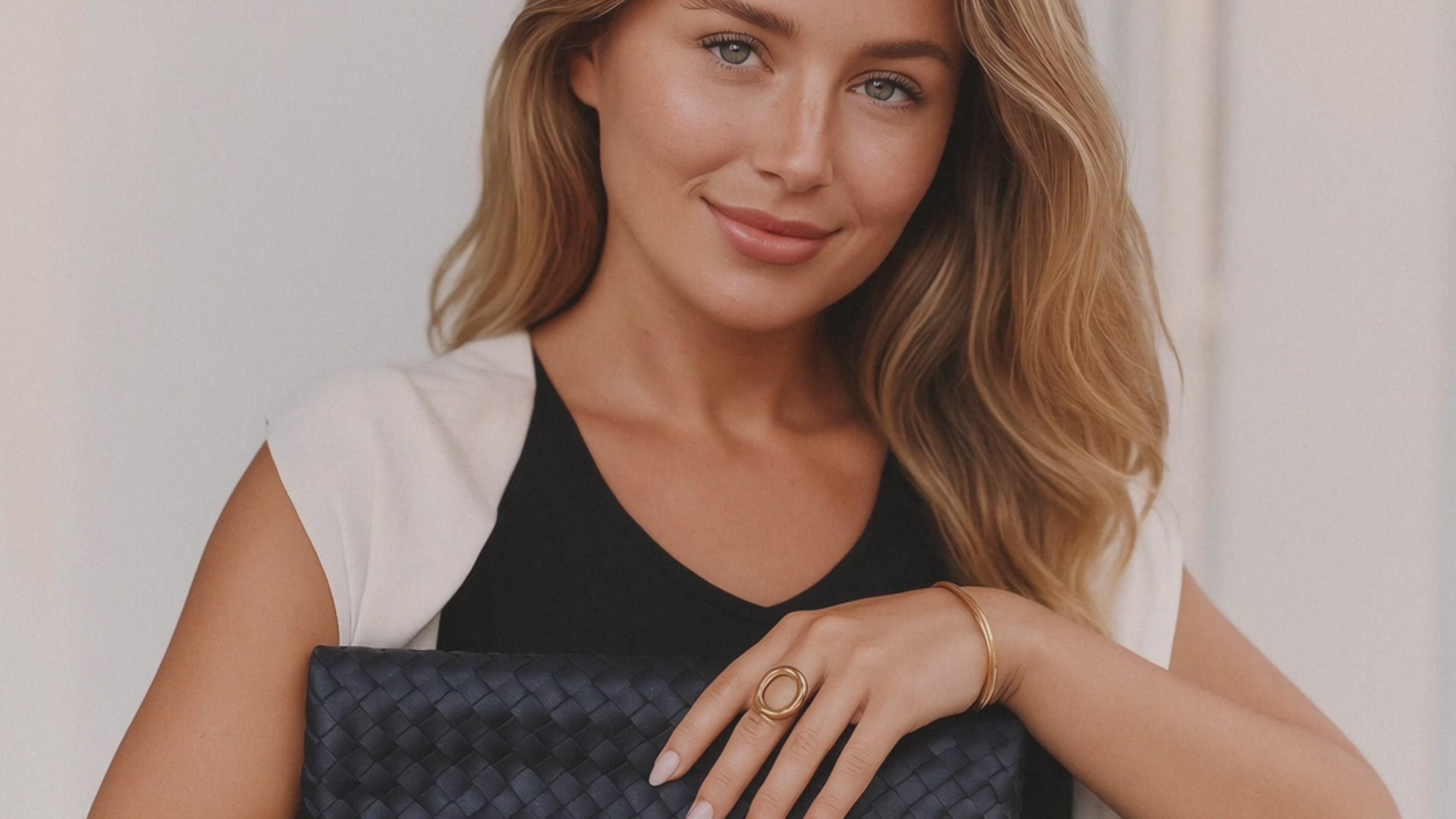 OVAL CUFF BRACELET GOLD-PLATED