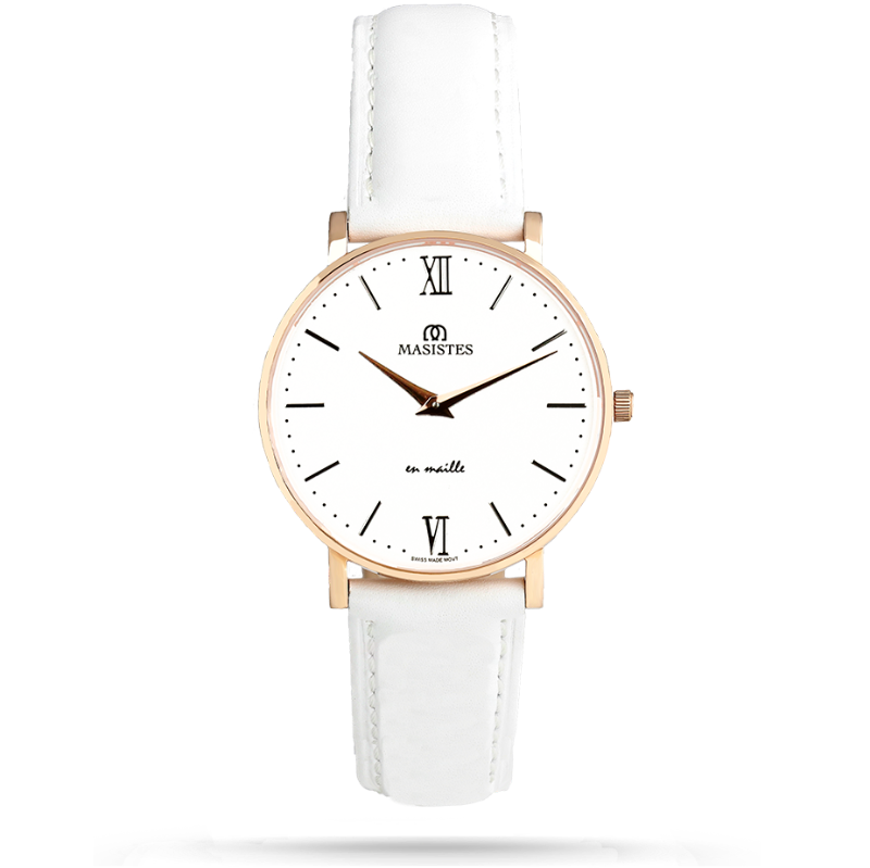 Classic En-Maille | ROSE GOLD / LEATHER / 36MM | Women's Watch