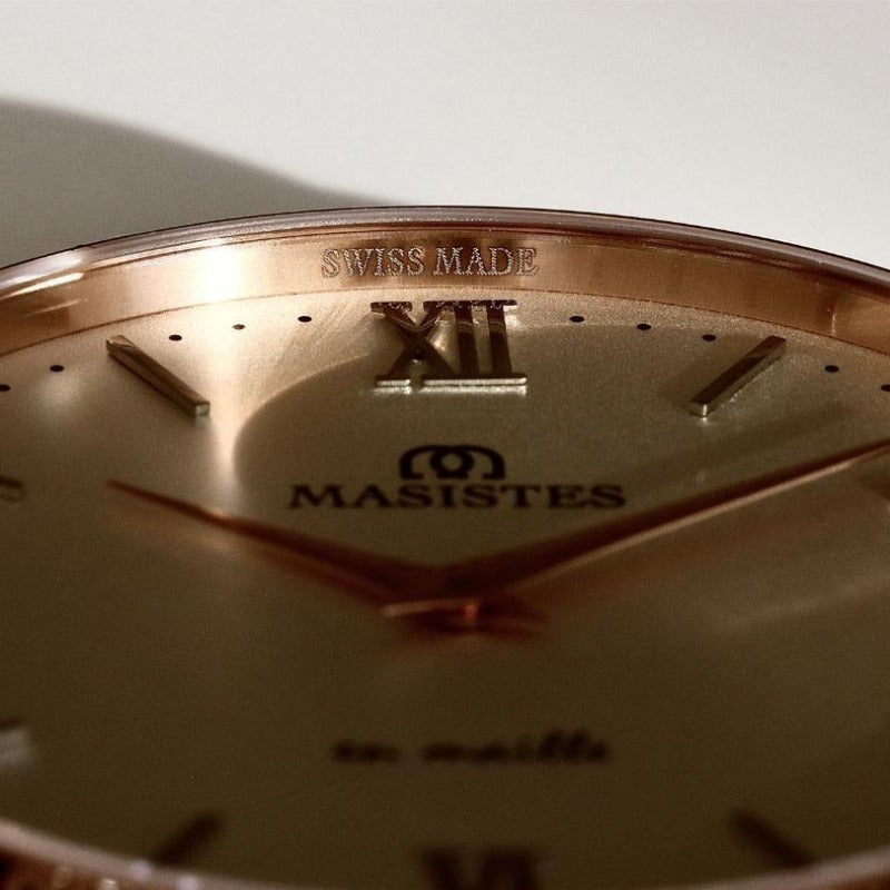 Classic En-Maille | ROSE GOLD / LEATHER / 36MM | Women's Watch