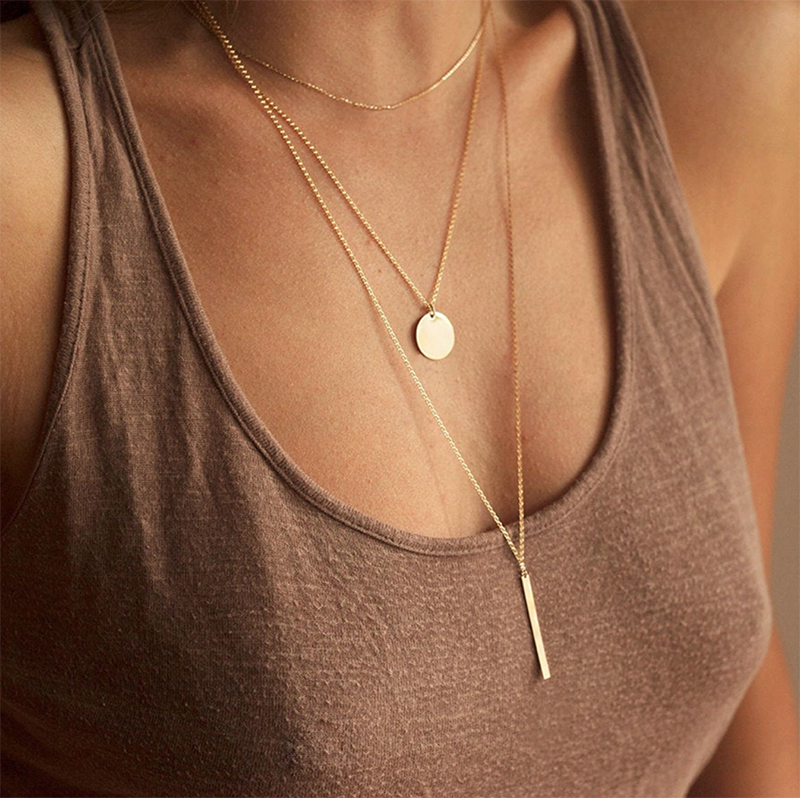 TRIPLE CHAIN NECKLACE |  JEWELRY:18K GOLD PLATED | MASISTES