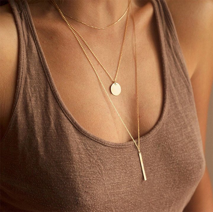 TRIPLE CHAIN NECKLACE |  JEWELRY:18K GOLD PLATED | MASISTES