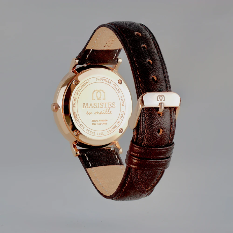 Classic En-Maille | ROSE GOLD / LEATHER / 36MM | Women's Watch