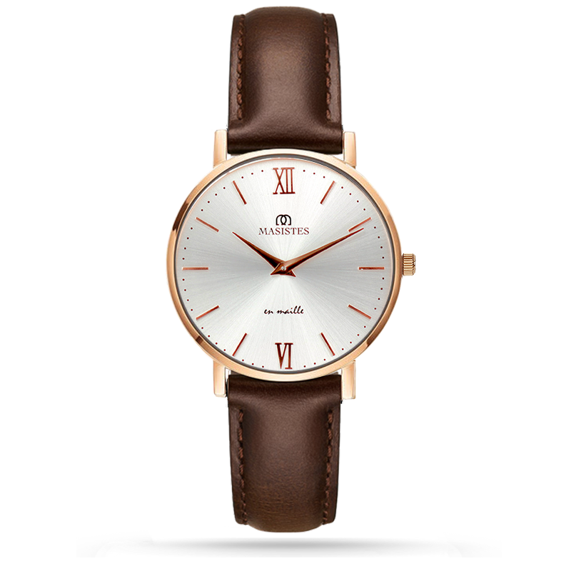 Classic En-Maille | ROSE GOLD / LEATHER / 36MM | Women's Watch