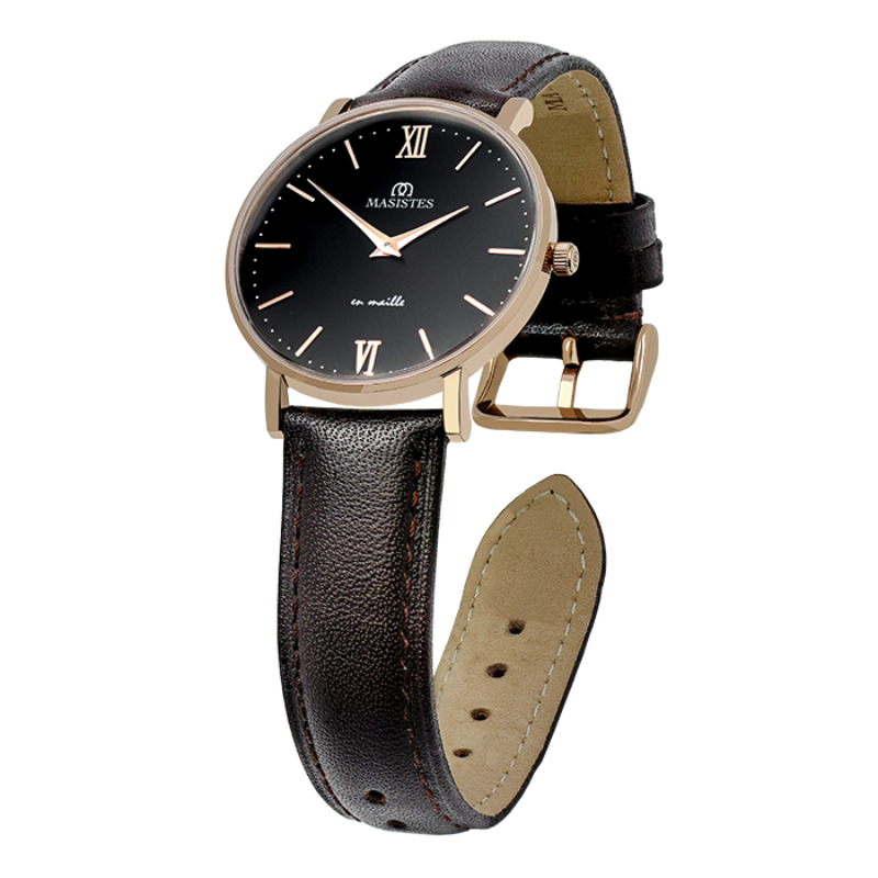 Classic En-Maille | ROSE GOLD / BROWN LEATHER / 36MM | Women's Watch