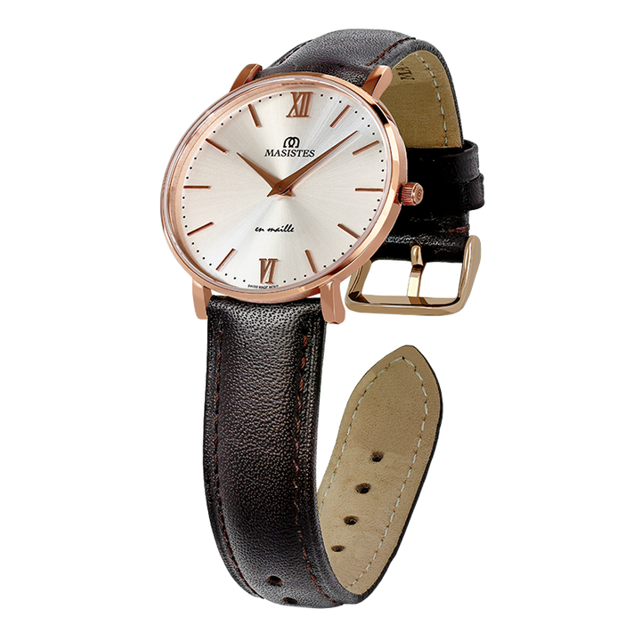 Classic En-Maille | ROSE GOLD / LEATHER / 36MM | Women's Watch