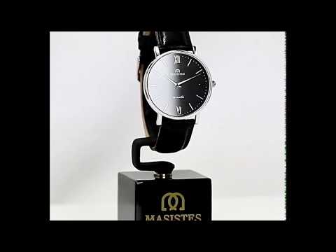 Classic EN-MAILLE Womens' Watch - Swiss-Made, Water-Proof, Black Watch for Women