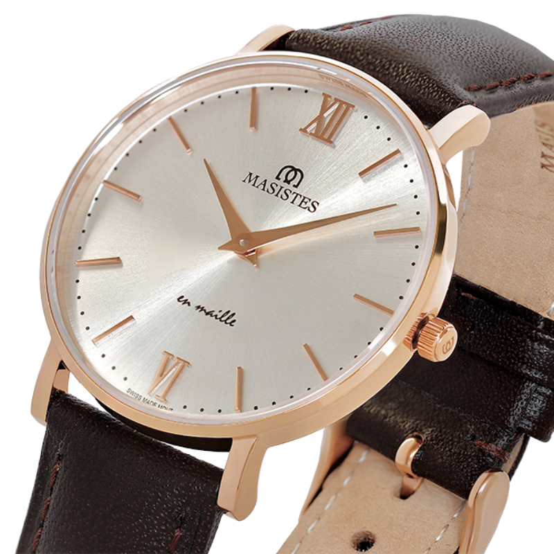 Classic En-Maille | ROSE GOLD / LEATHER / 36MM | Women's Watch